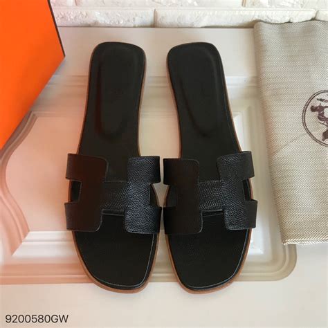 hermes slipper zwart|authentic Hermes sandals.